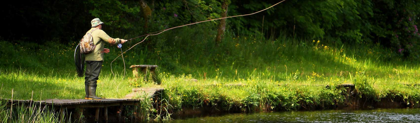 Fergal Hanley with his fish on flying c from Rooneys on 31st March – The  Drowes Salmon Fishery